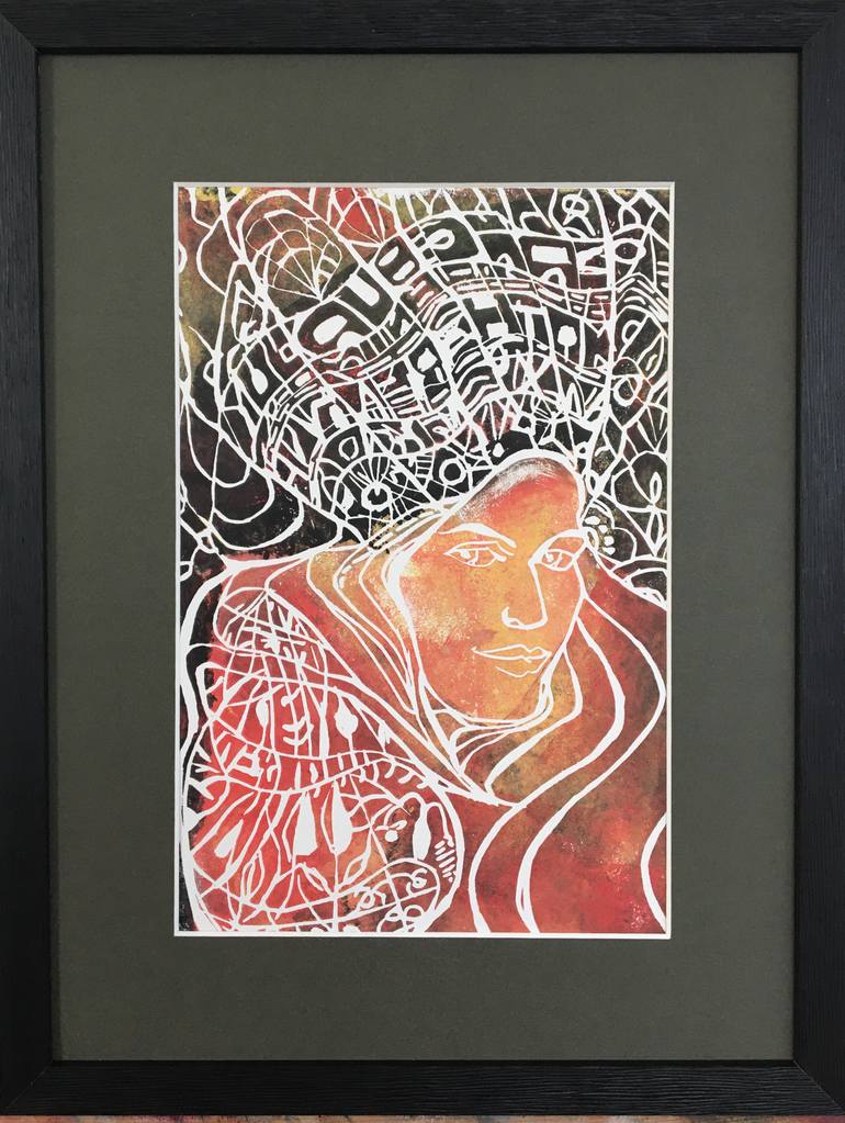 Original Figurative People Printmaking by Catherine Clare