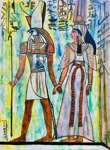Horus leads Queen Nefertari thumb