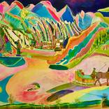 Collection Painting on silk canvas