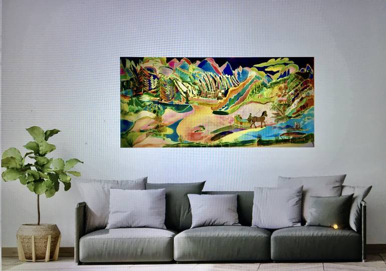Original Expressionism Landscape Painting by Catherine Clare