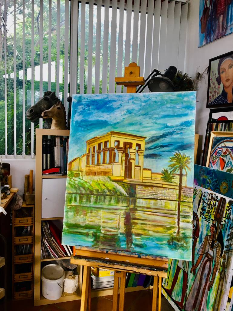 Original Figurative Architecture Painting by Catherine Clare
