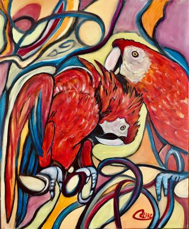 Original Expressionism Animal Paintings by Catherine Clare