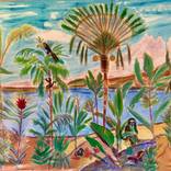 Collection Painting on silk canvas