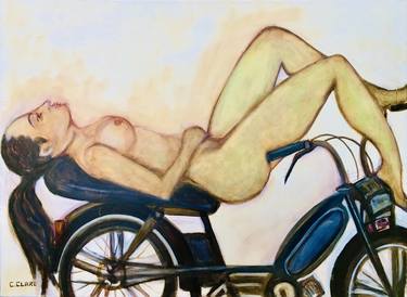 Original Expressionism Nude Painting by Catherine Clare