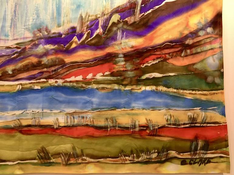 Original Expressionism Landscape Painting by Catherine Clare