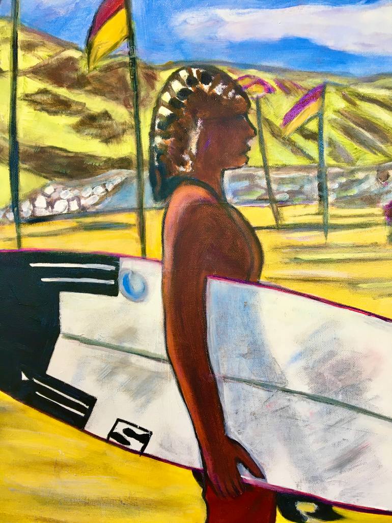 Original Expressionism Sports Painting by Catherine Clare