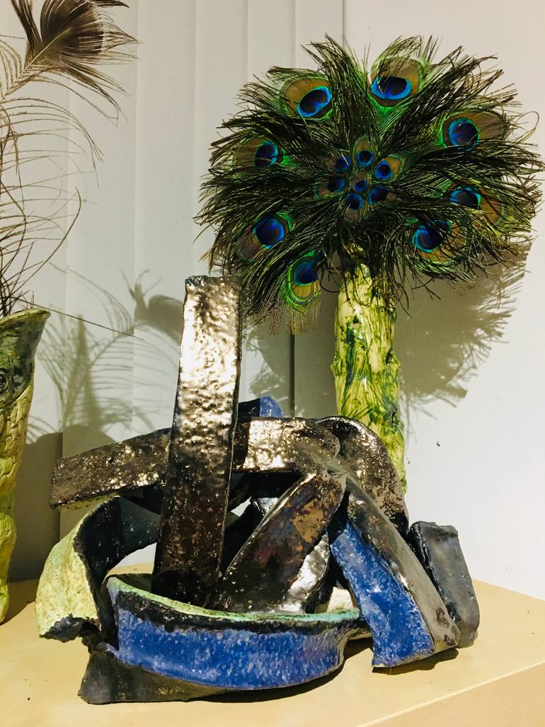 Original Abstract Expressionism Abstract Sculpture by Catherine Clare