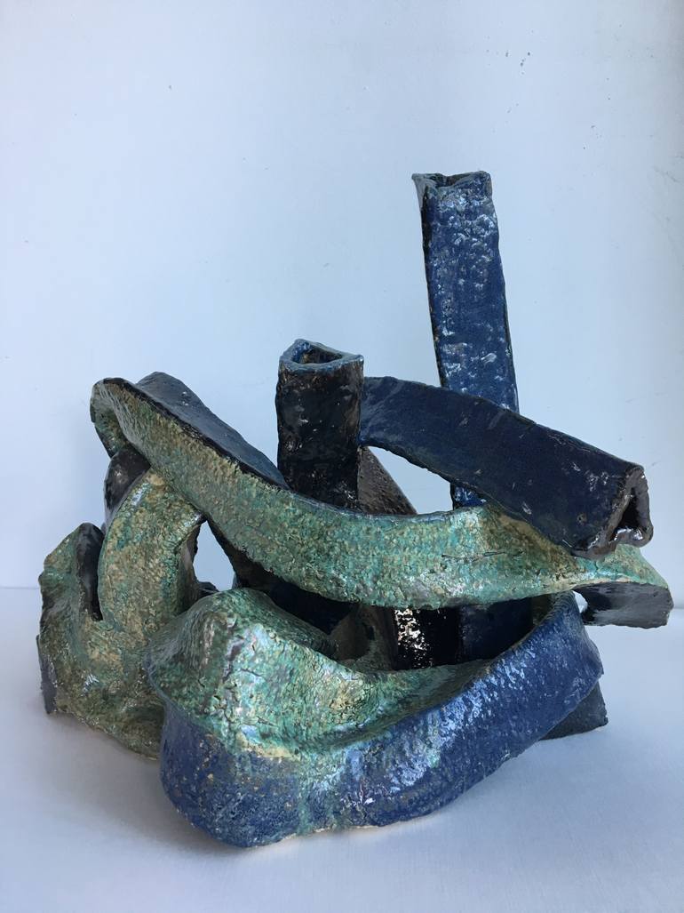 Original Abstract Expressionism Abstract Sculpture by Catherine Clare