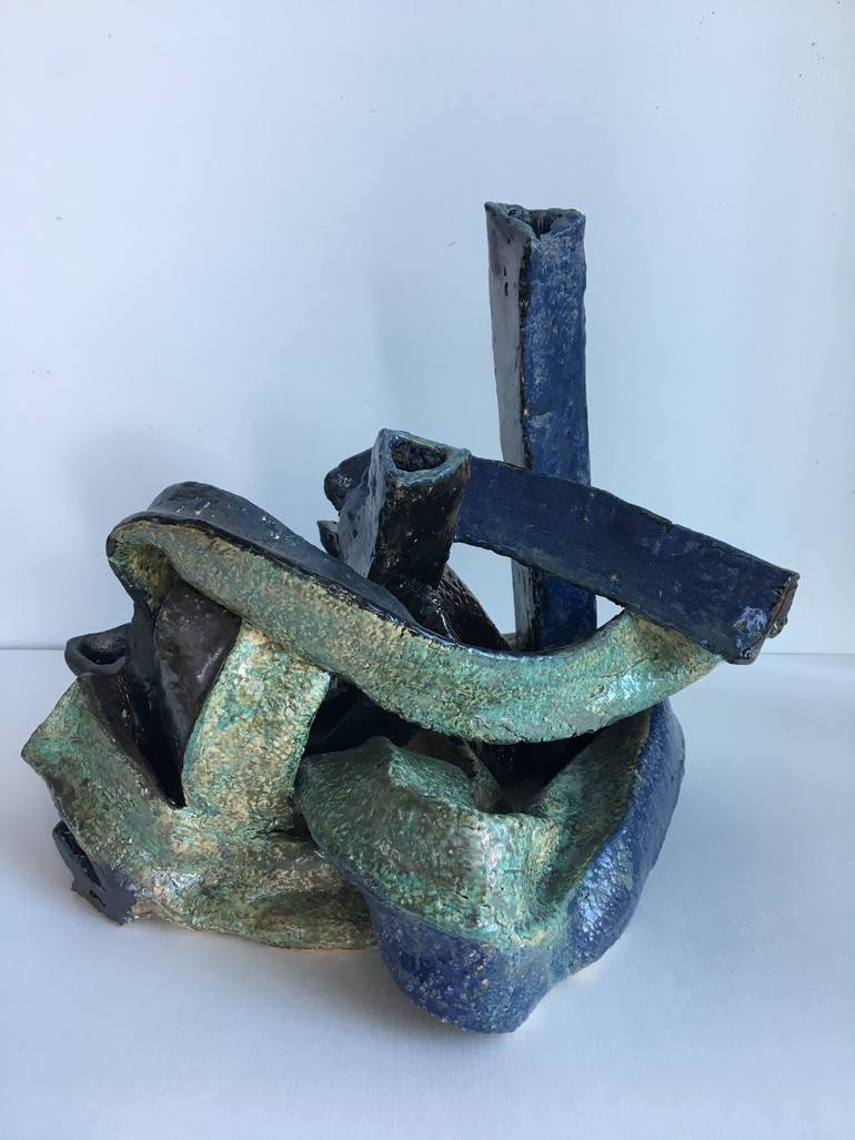 Original Abstract Expressionism Abstract Sculpture by Catherine Clare
