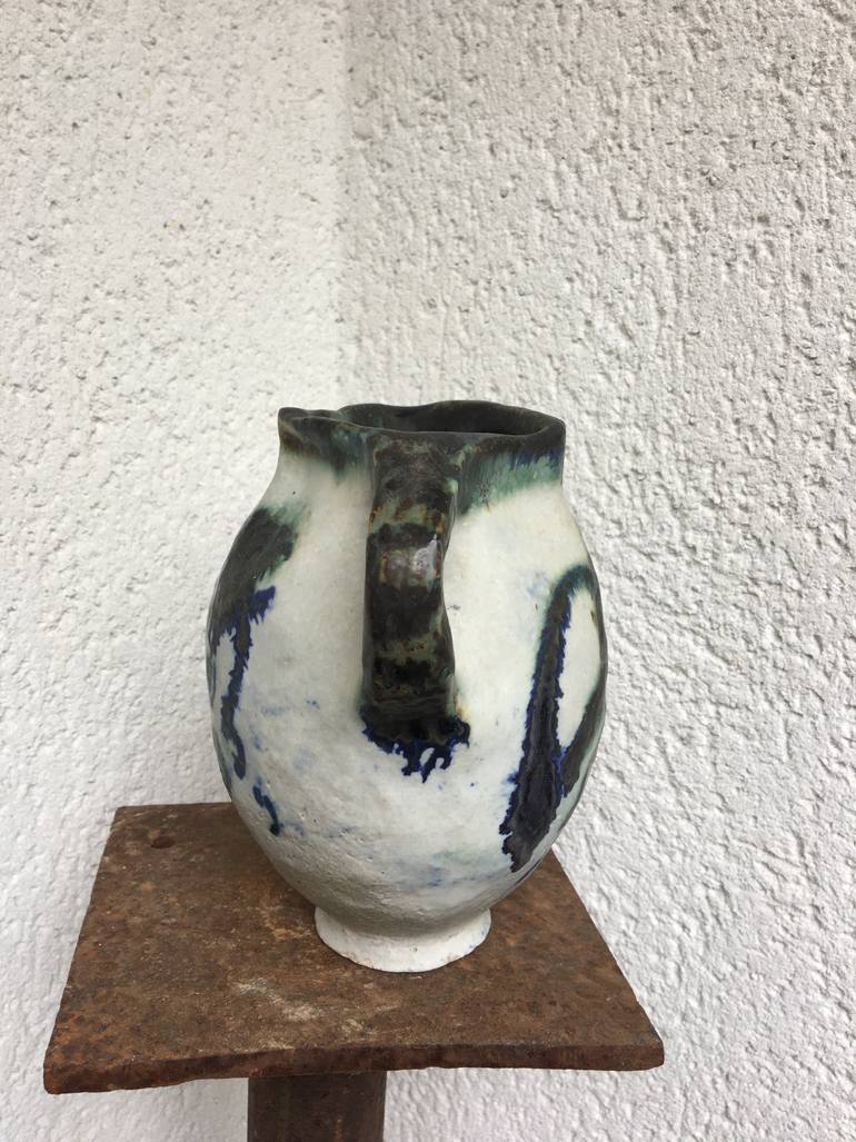Original Art Deco Floral Sculpture by Catherine Clare