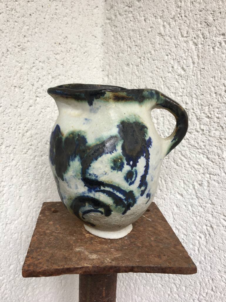 Original Art Deco Floral Sculpture by Catherine Clare