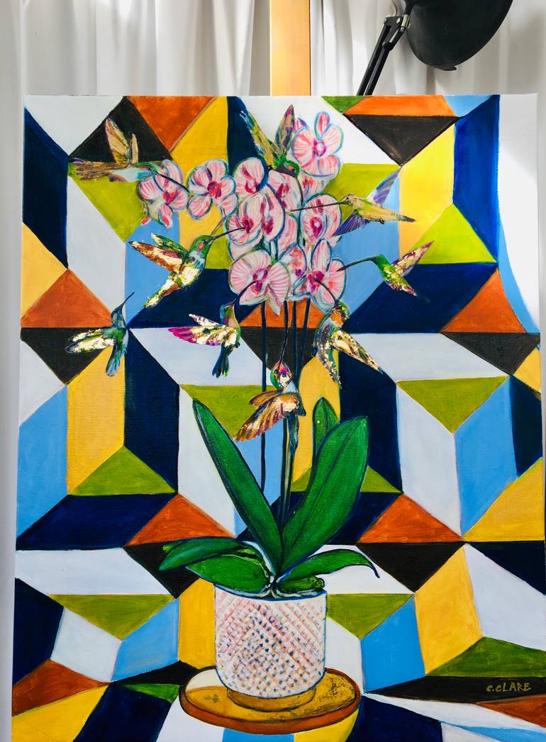 Original Contemporary Floral Painting by Catherine Clare