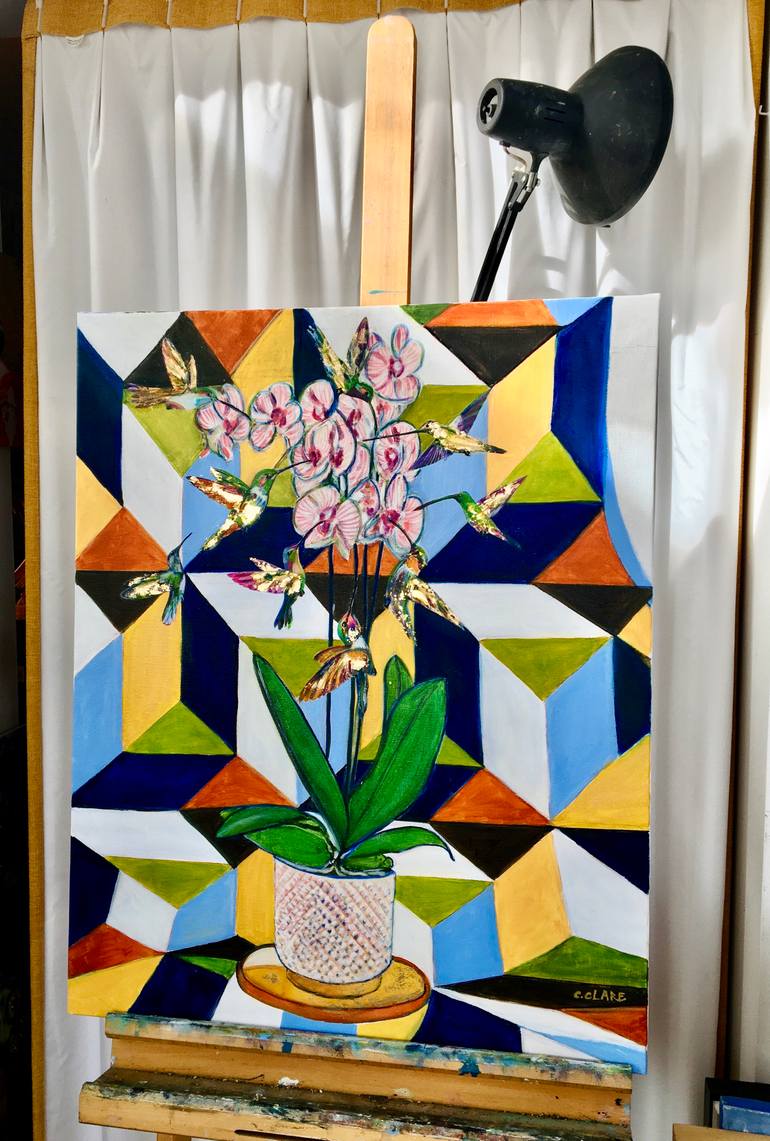 Original Contemporary Floral Painting by Catherine Clare