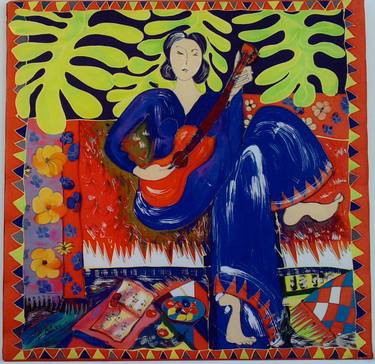 Saatchi Art Artist Catherine Clare; Mixed Media, “The Musician” #art