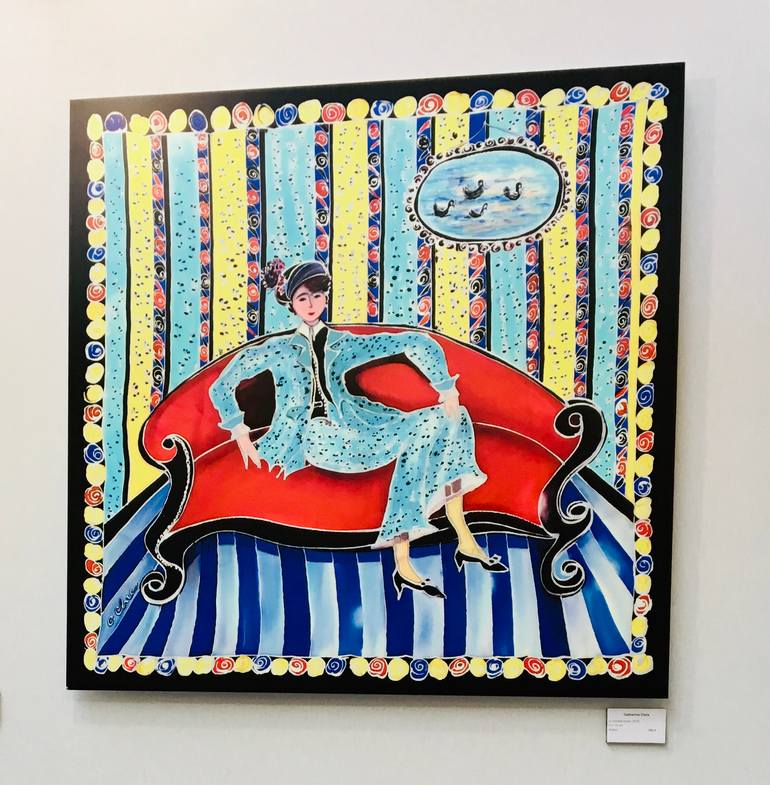 Original Art Deco Fashion Printmaking by Catherine Clare