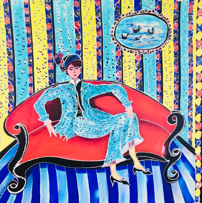 Original Art Deco Fashion Printmaking by Catherine Clare