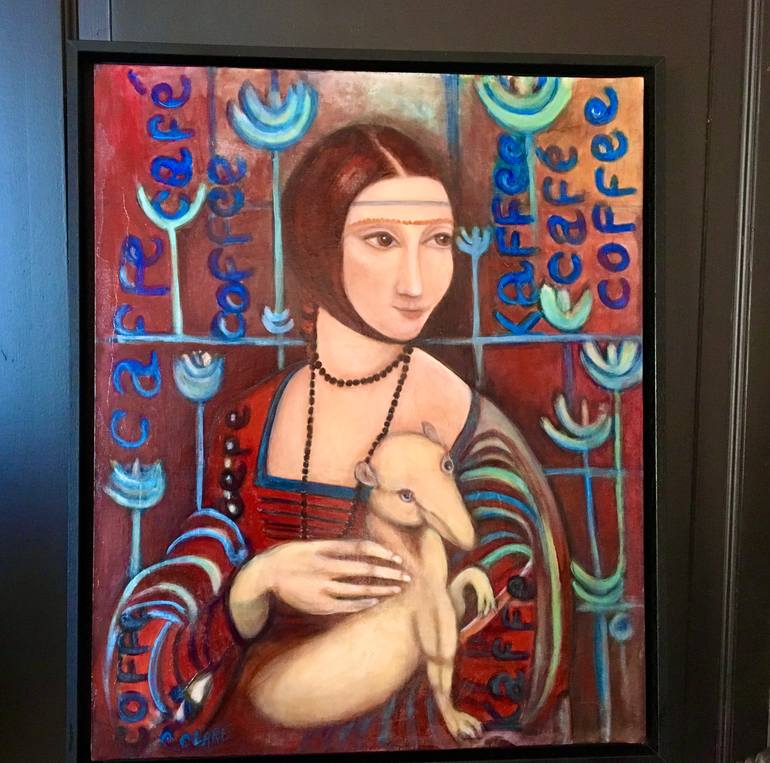 Original Expressionism People Painting by Catherine Clare