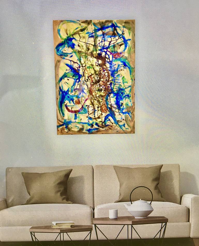 Original Abstract Expressionism Abstract Painting by Catherine Clare