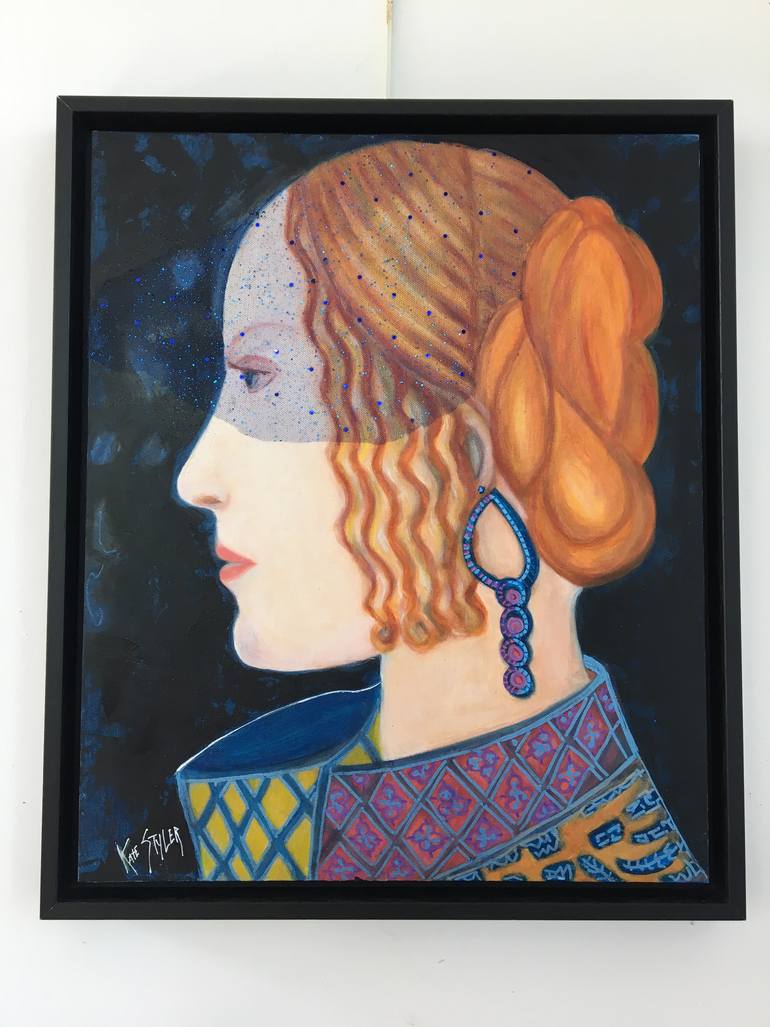 Original Expressionism People Painting by Catherine Clare