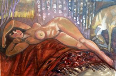 Print of Expressionism Nude Paintings by Catherine Clare