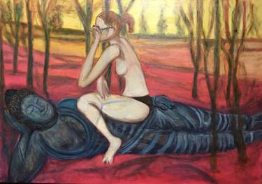 Print of Figurative Nude Paintings by Catherine Clare