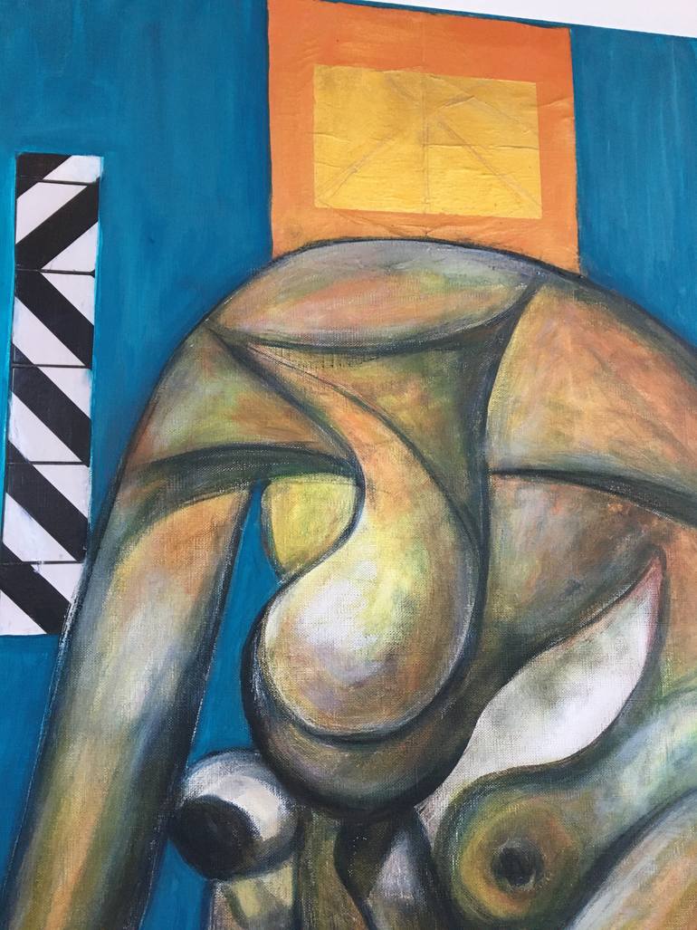 Original Conceptual People Painting by Catherine Clare