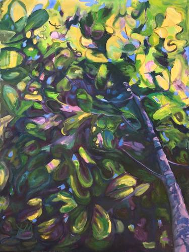 Original Expressionism Tree Paintings by Yolanda Marsolais