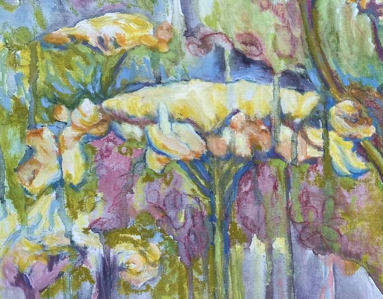 Original Expressionism Floral Painting by Yolanda Marsolais