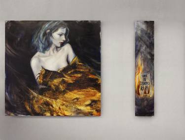 Original Conceptual Nature Painting by Petra Rubar