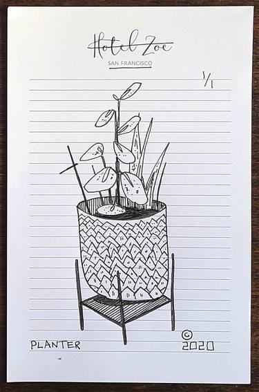 small planter ink drawing thumb