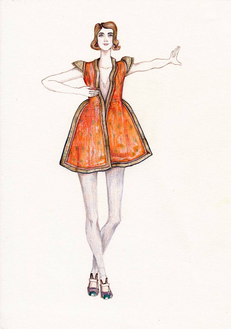 Vintage Dress Drawings | ubicaciondepersonas.cdmx.gob.mx