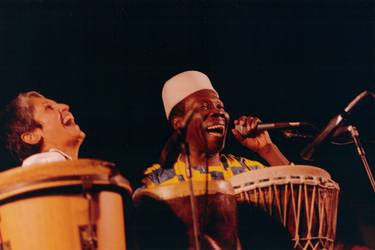 Joan Baez and Baba Olatunji at Esalen thumb