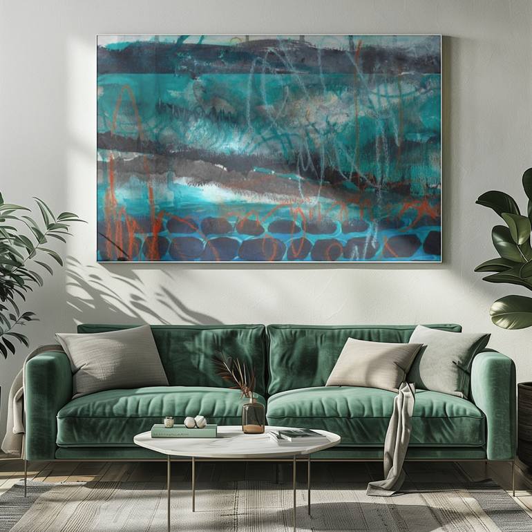 Original Abstract Expressionism Abstract Painting by Deb Chaney