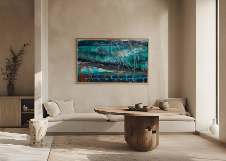 Original Abstract Expressionism Abstract Painting by Deb Chaney