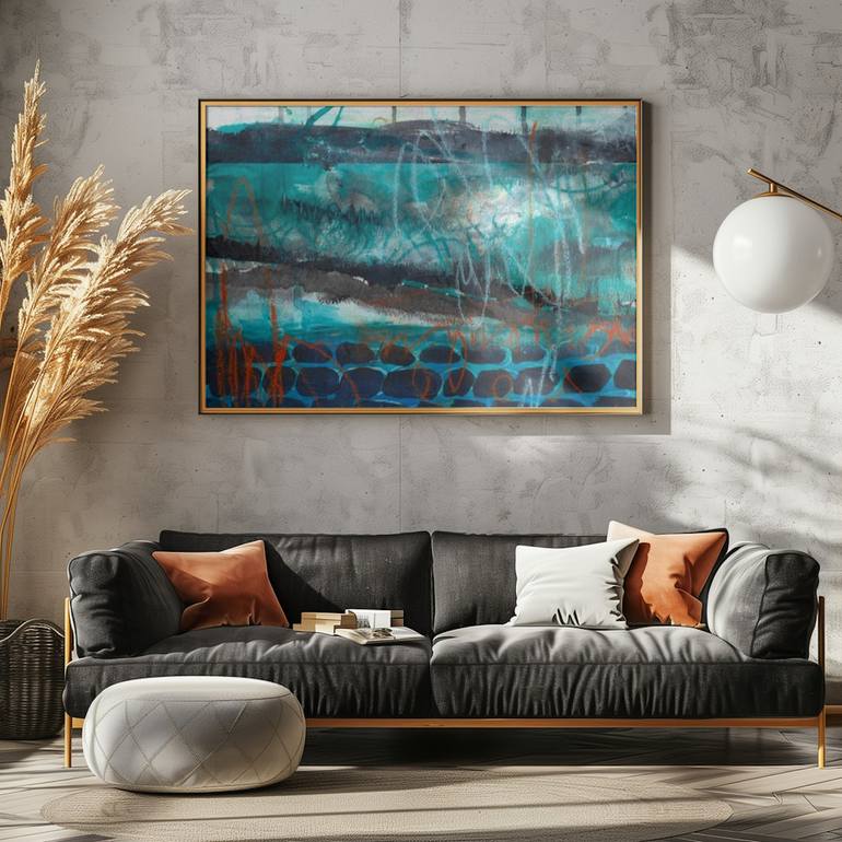Original Abstract Expressionism Abstract Painting by Deb Chaney