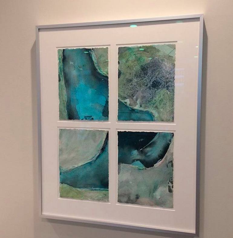 Original Abstract Aerial Painting by Deb Chaney