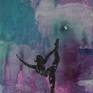 Collection Yoga Girls -> Small 9" x 12" ready to hang paintings on wood panel