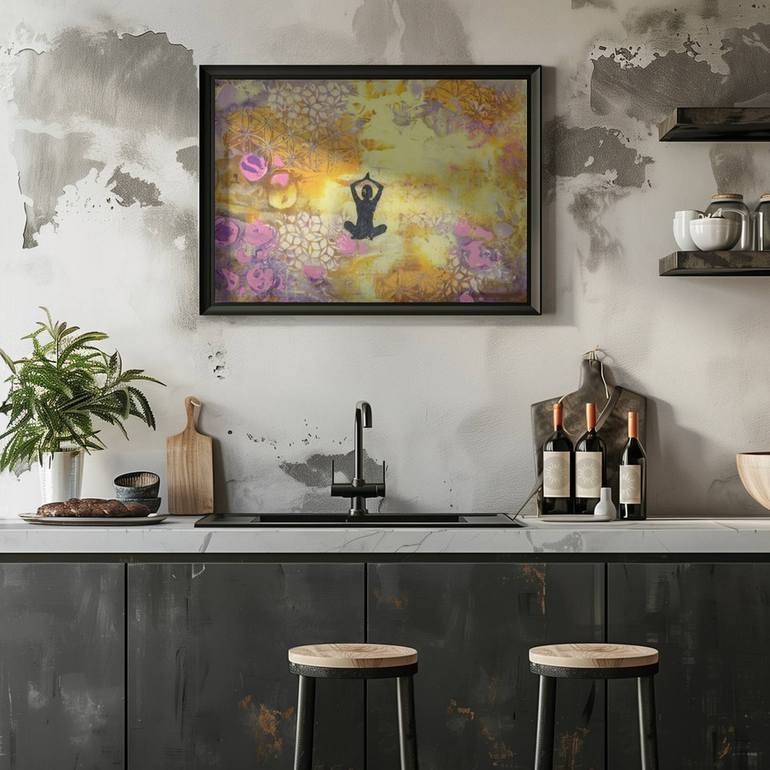 Original Abstract Expressionism Health & Beauty Painting by Deb Chaney