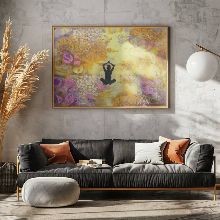 Original Abstract Expressionism Health & Beauty Painting by Deb Chaney