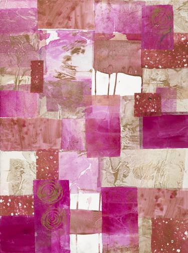 Original Abstract Collage by Deb Chaney