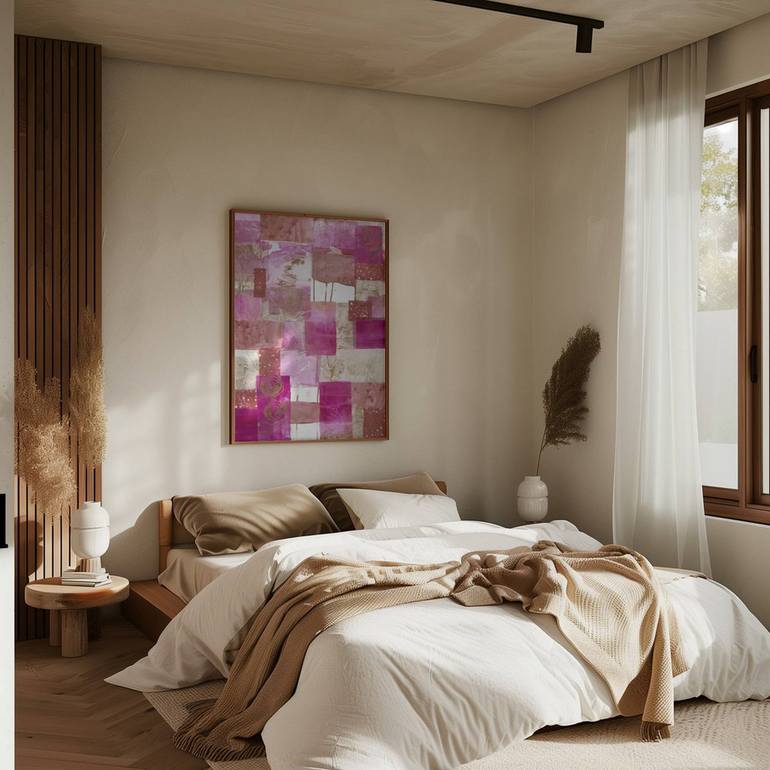 Original Contemporary Abstract Collage by Deb Chaney