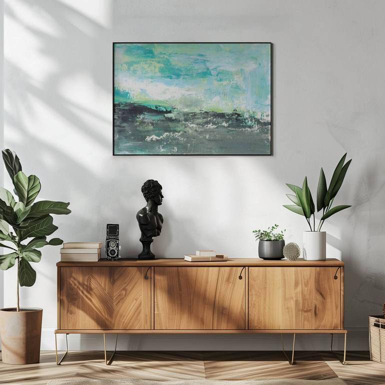Original Modernism Abstract Painting by Deb Chaney