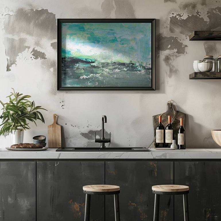 Original Modernism Abstract Painting by Deb Chaney