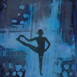 Collection Yoga Girls -> Small 9" x 12" ready to hang paintings on wood panel