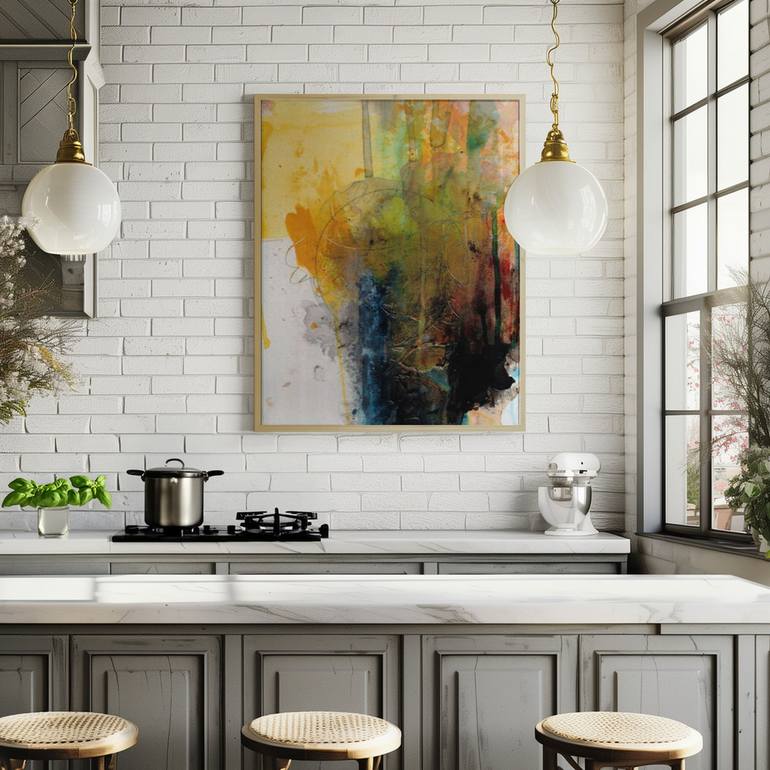 Original Abstract Expressionism Abstract Painting by Deb Chaney
