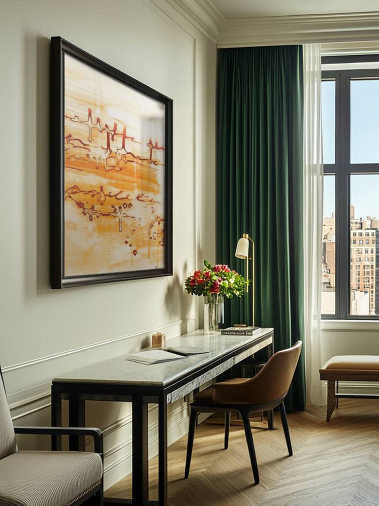 Original Abstract Expressionism Abstract Painting by Deb Chaney