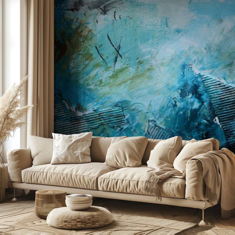 Original Abstract Expressionism Abstract Painting by Deb Chaney