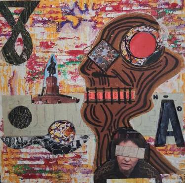 Original Abstract Mixed Media by José Lisboa