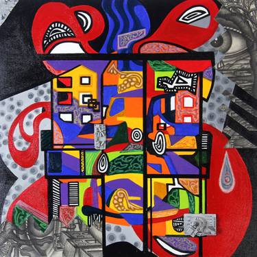 Original Abstract Collage by José Lisboa