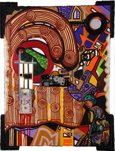 Original Cubism Abstract Collage by José Lisboa